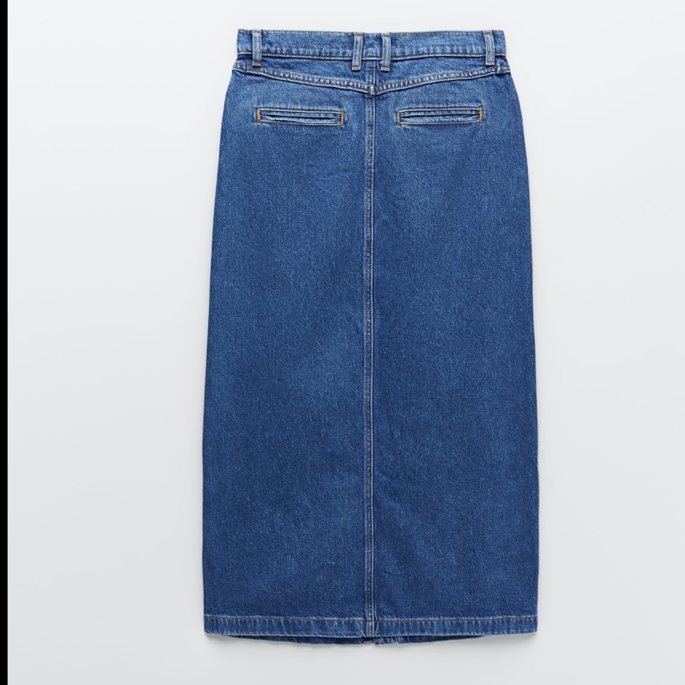 NWT ZARA Buttoned denim skirt - Picture 7 of 11